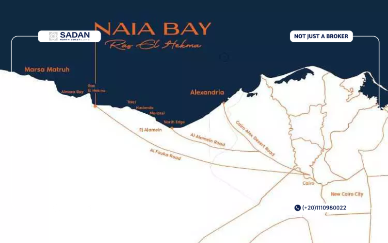 خريطة نايا باي الساحل الشمالي