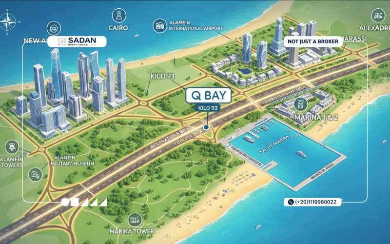 خريطة مشروع Q Bay North Coast
