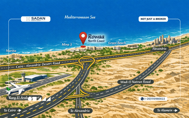 قرية رواء الساحل الشمالي Rowaa North Coast تفاصيل وأسعار