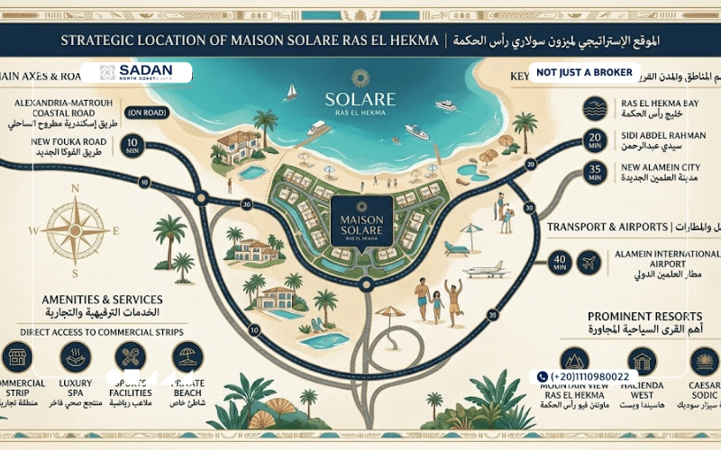 مشروع ميزون سولاري راس الحكمة Maison Solare Ras El Hekma مساحات وأسعار