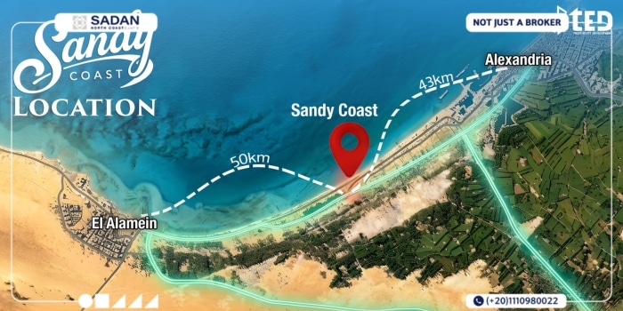 ساندي كوست الساحل الشمالي Sandy Coast جدول الأسعار