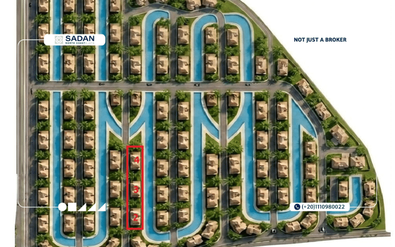 قرية روم باي الساحل الشمالي Roume Bay North Coast جدول أسعار ومساحات