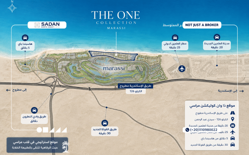 ذا وان كوليكشن مراسي الساحل الشمالي The One Collection Marassi North Coast جداول أسعار